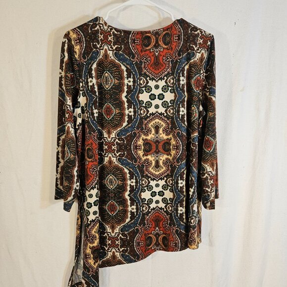 Brown and Red Blouse -- ITEM #2030 - Picture 2 of 2